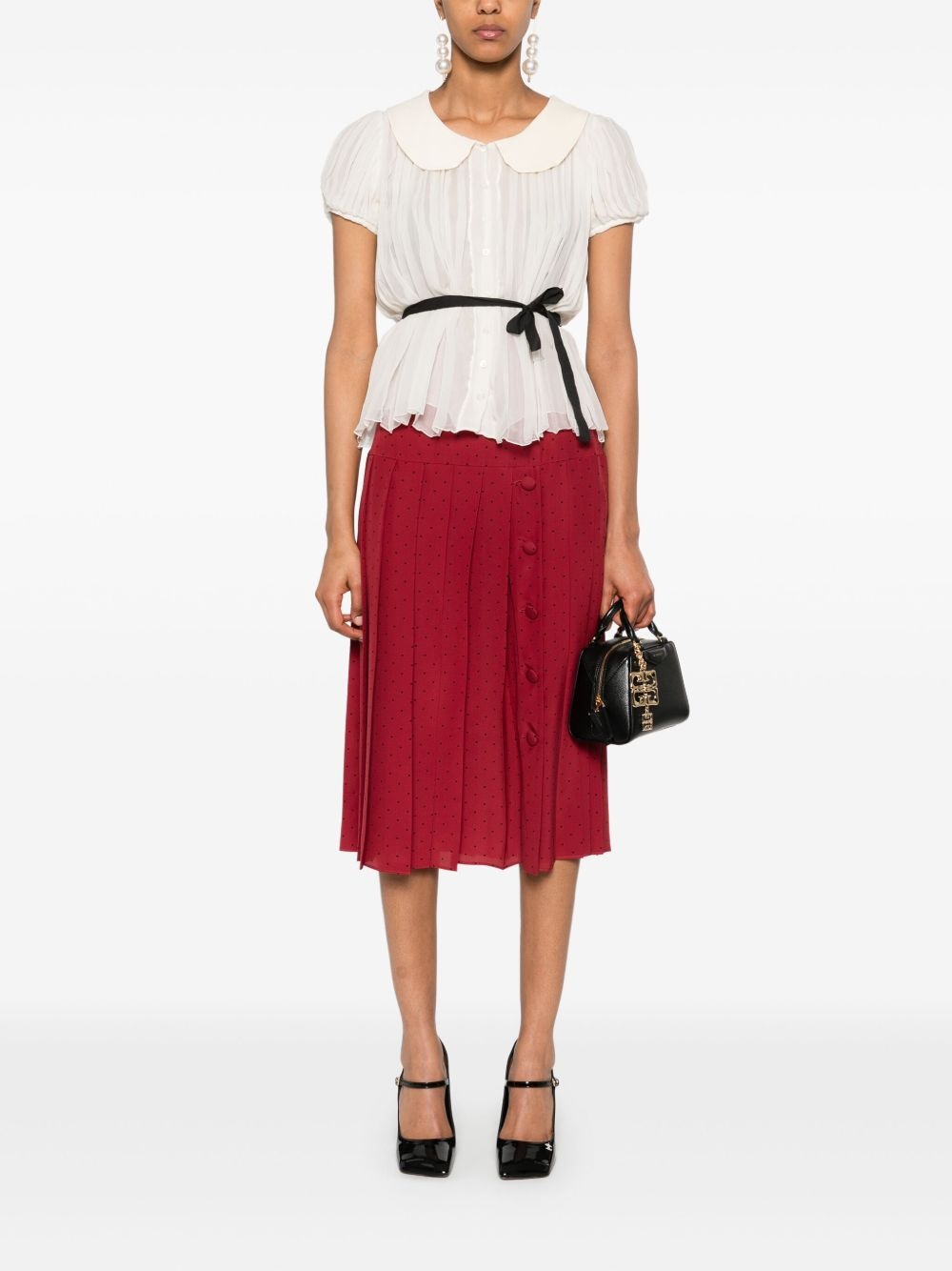 polka-dot midi skirt - 2