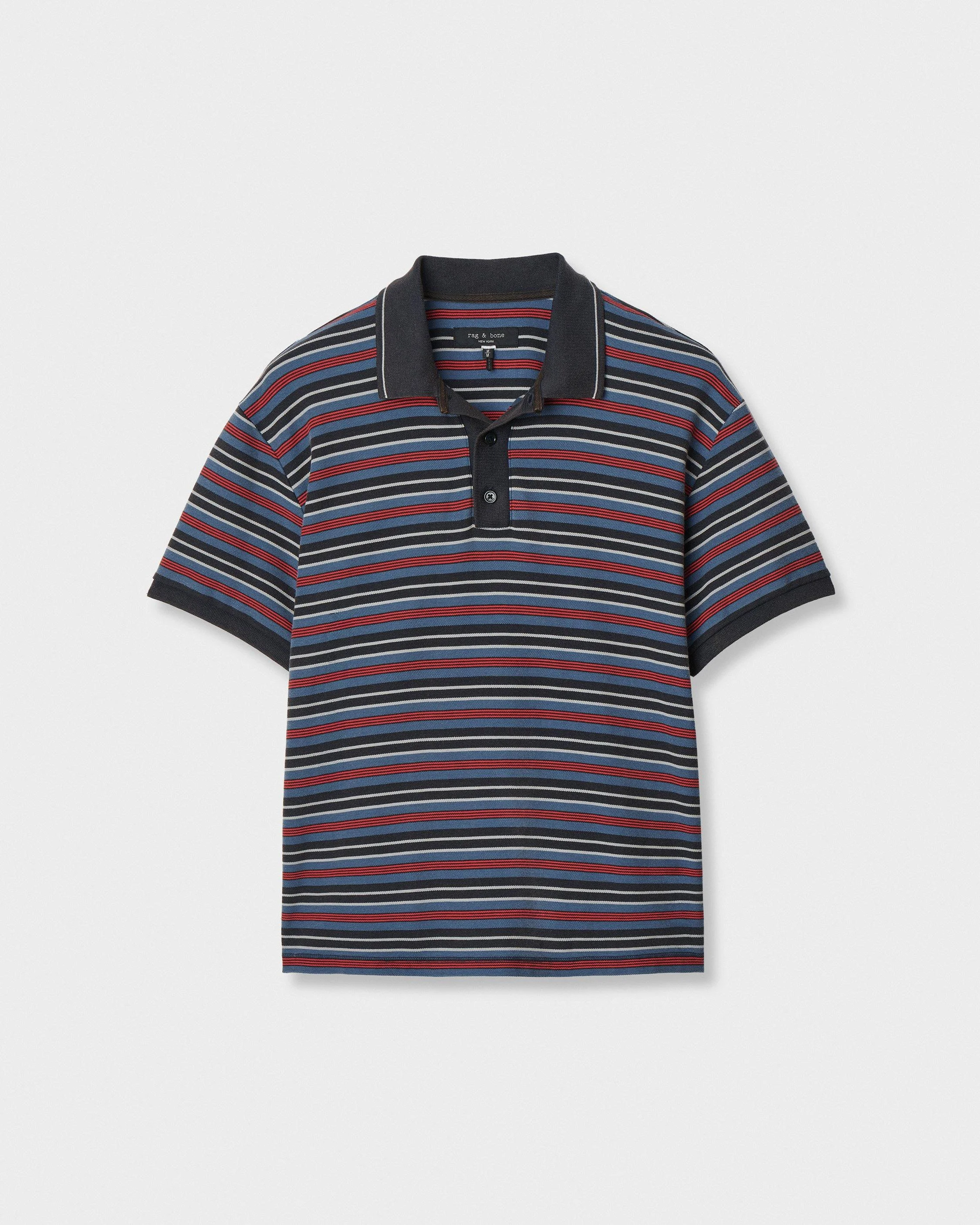Striped Piqué Polo - 1