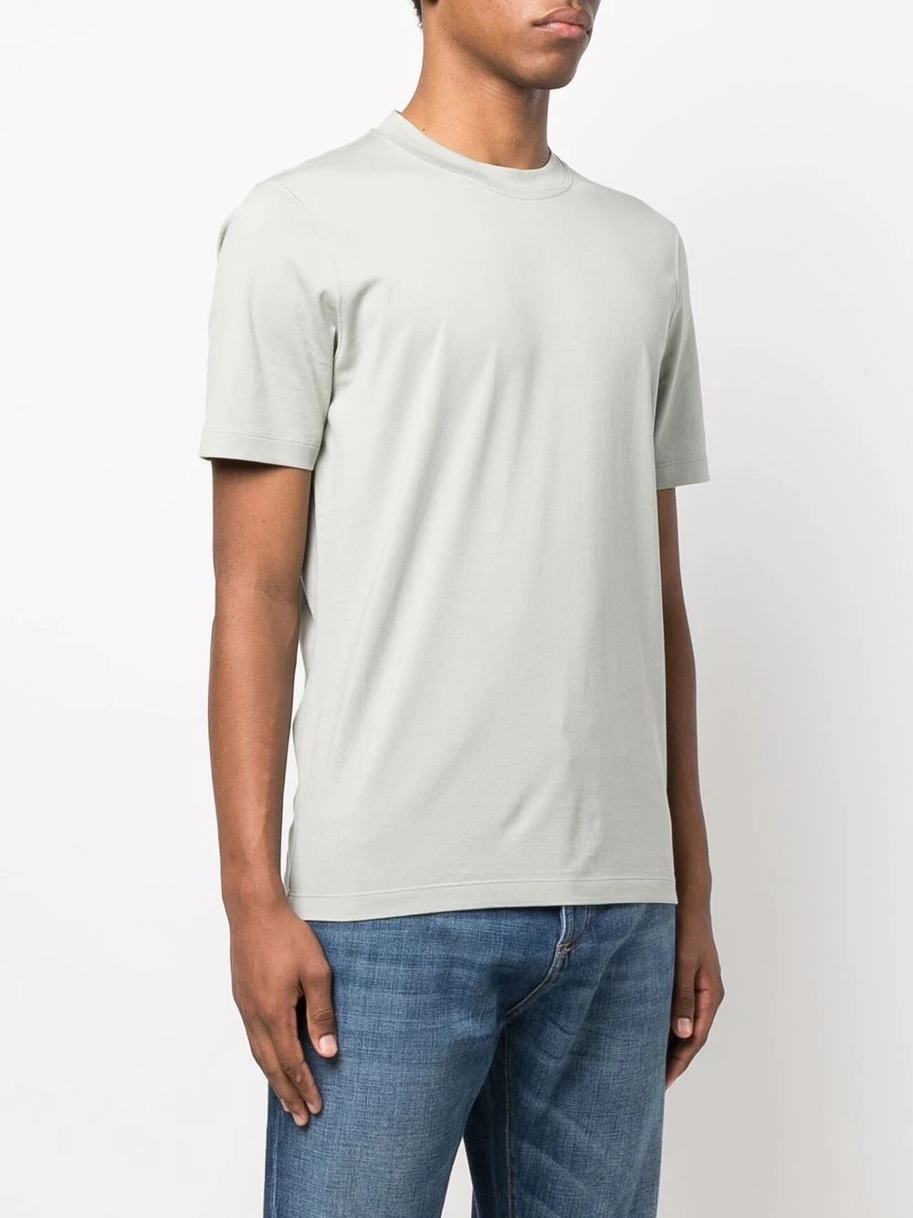 round-neck cotton T-shirt - 3