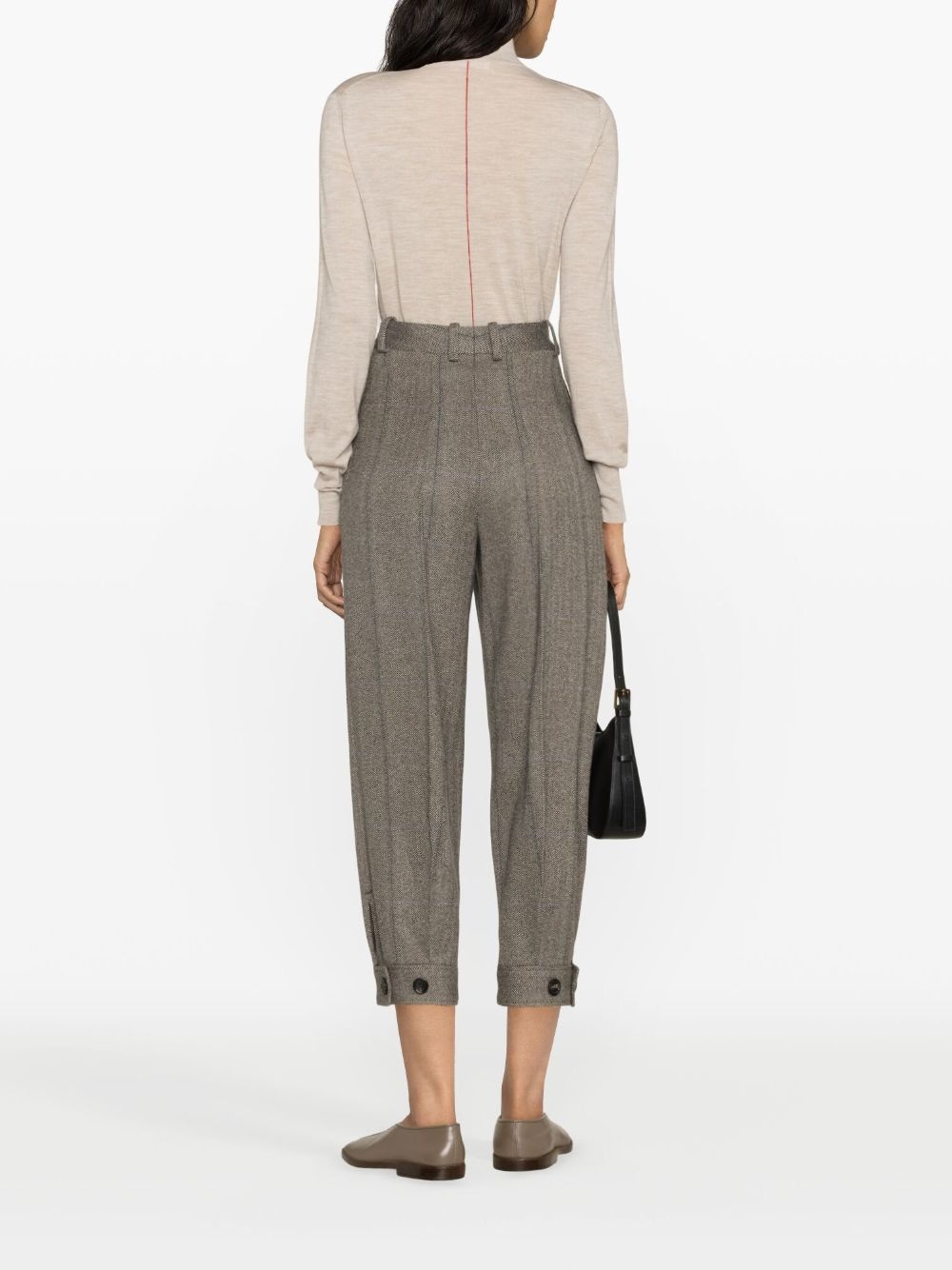 Aniston cashmere high-waisted trousers - 4