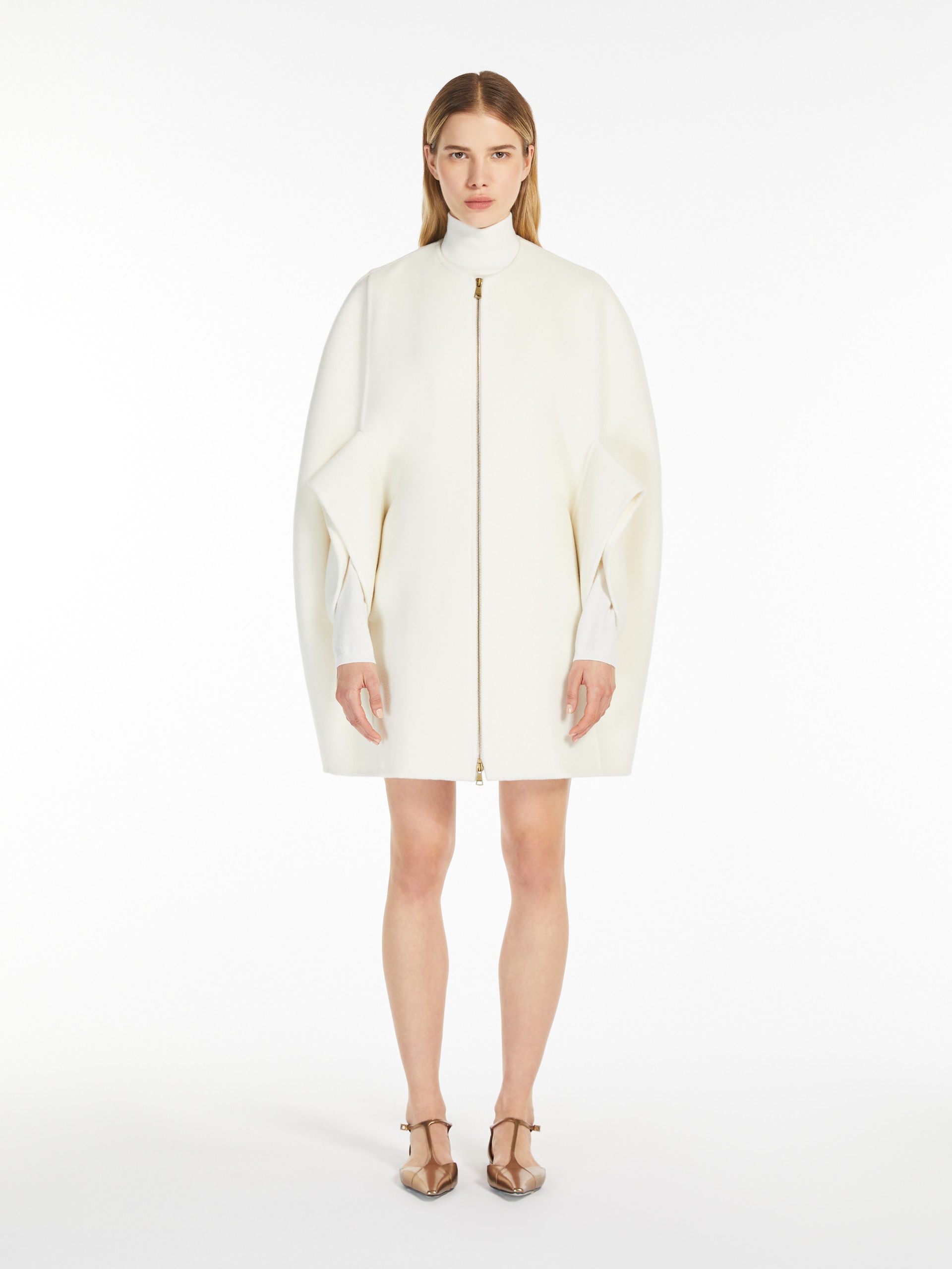 PLACIDO Cashmere mouflon cape - 3