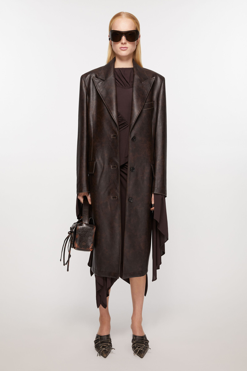 Acne Studios Single-breasted coat - Brown outlook