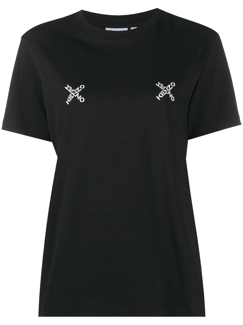 cross logo-print T-shirt - 1