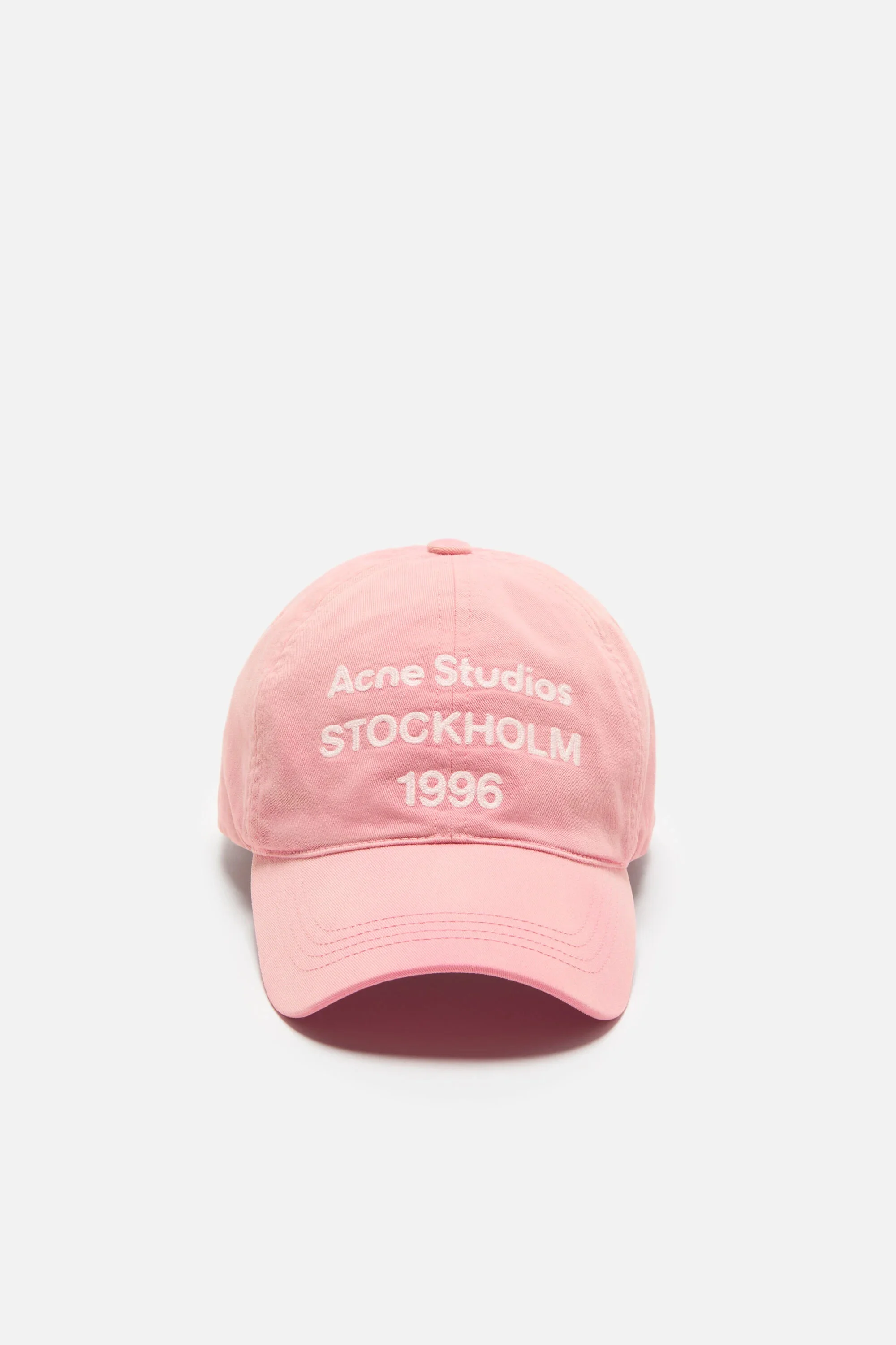 Washed logo baseball cap - Tango pink - 1