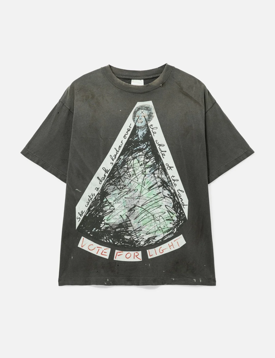 SAINT MICHAEL × JAMIE REID VOTE FOR LIGHT SHORT SLEEVES T-SHIRT - 1