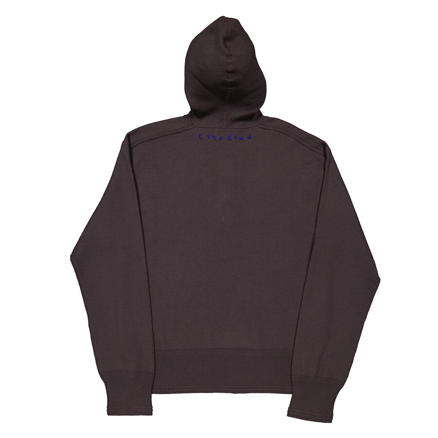 Burberry Half-Zip Wool Hooded Sweatshirt - 11