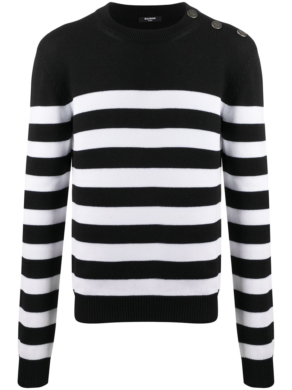 horizontal-stripe jumper - 1