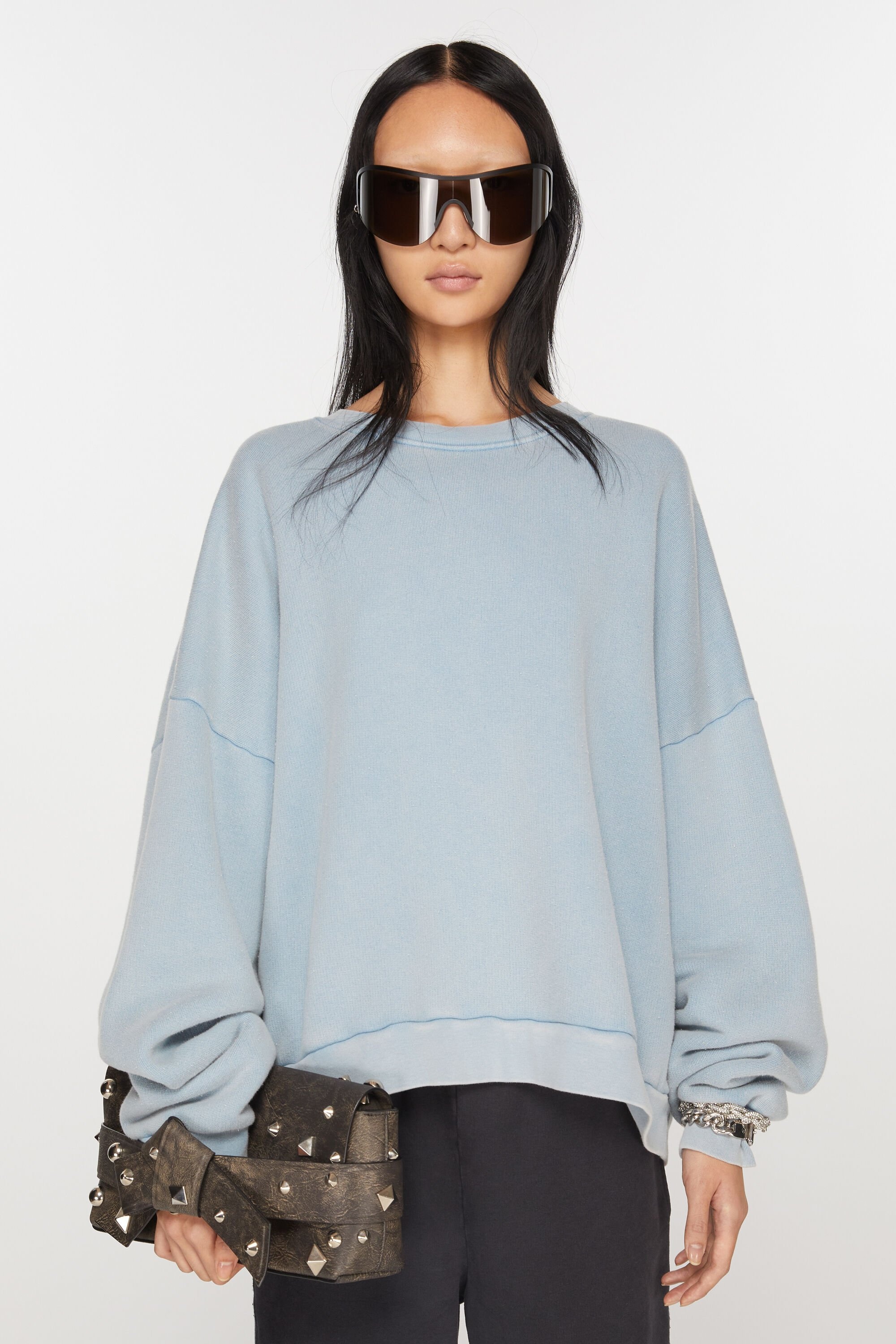 Crew neck sweater - Old blue - 2