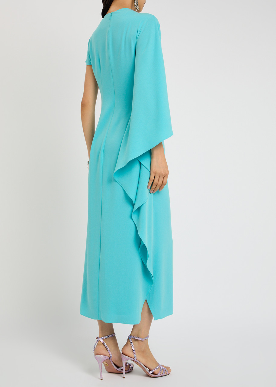 Roksanda Hilma Draped Crepe Midi Dress - 3
