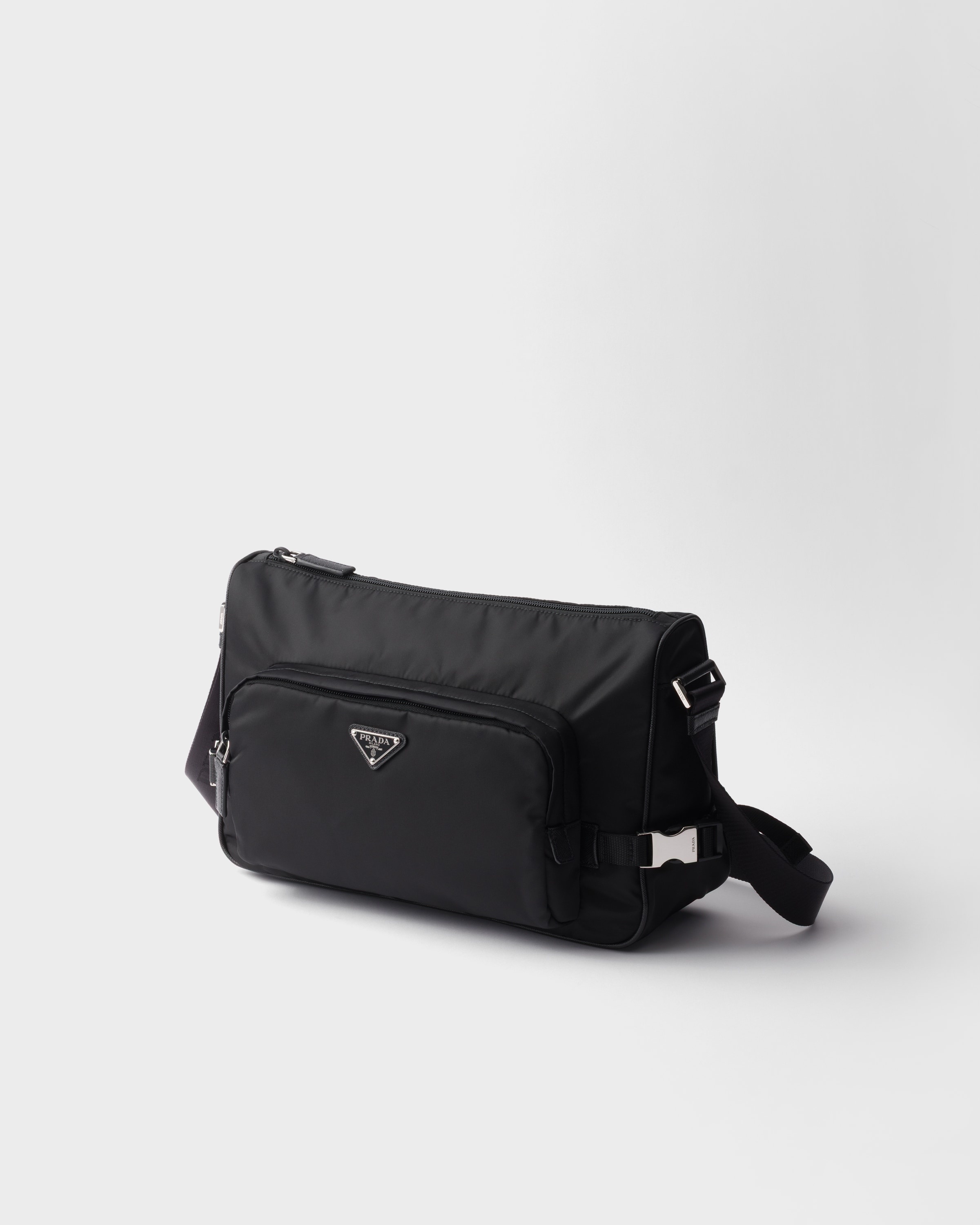 Large Re-Nylon and Saffiano leather shoulder bag - 3