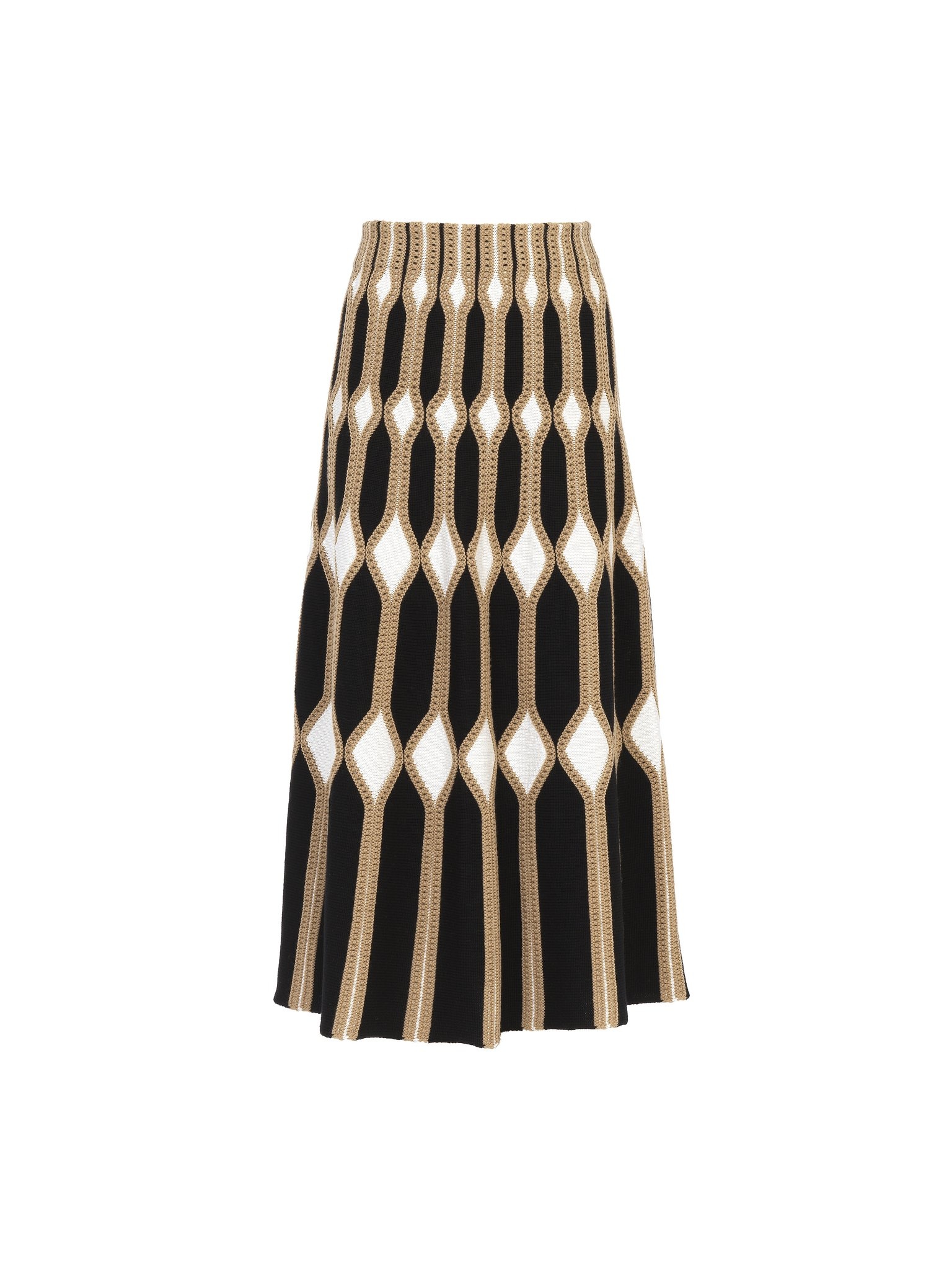 FLARED MID-LENGTH SKIRT - 1