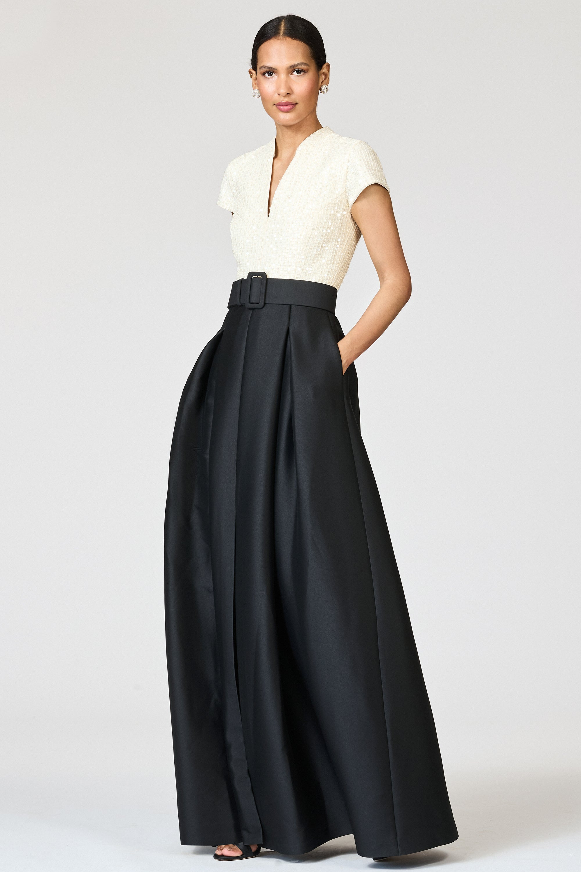 ARDEN GOWN - MOONLIGHT/BLACK - 6
