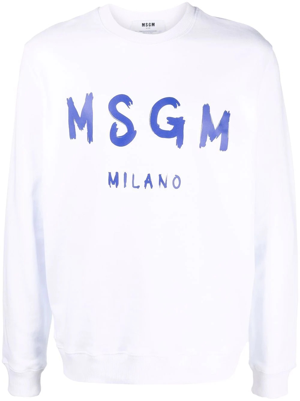 logo-print cotton sweatshirt - 1