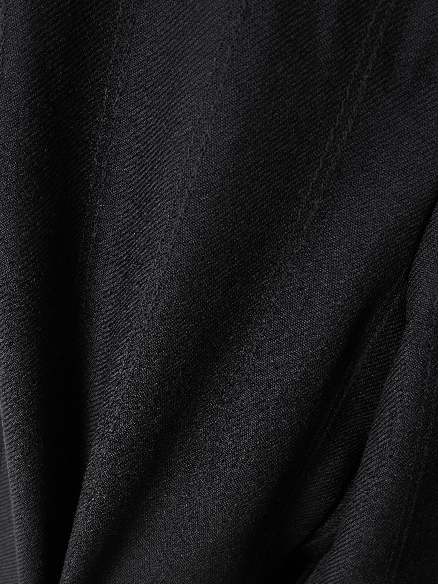 Beatrice striped wool wide-leg pants Black - 5