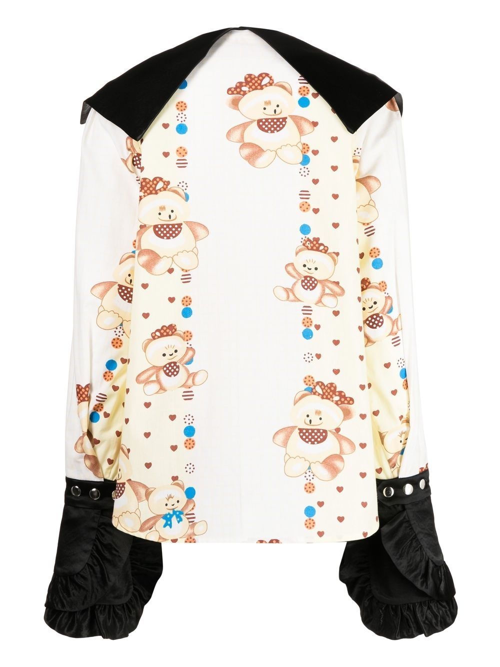 spread-collar graphic-print shirt - 2