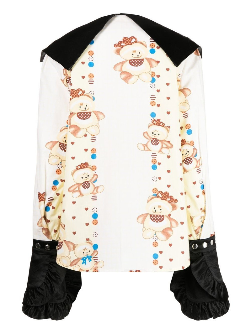 Chopova Lowena spread-collar graphic-print shirt outlook