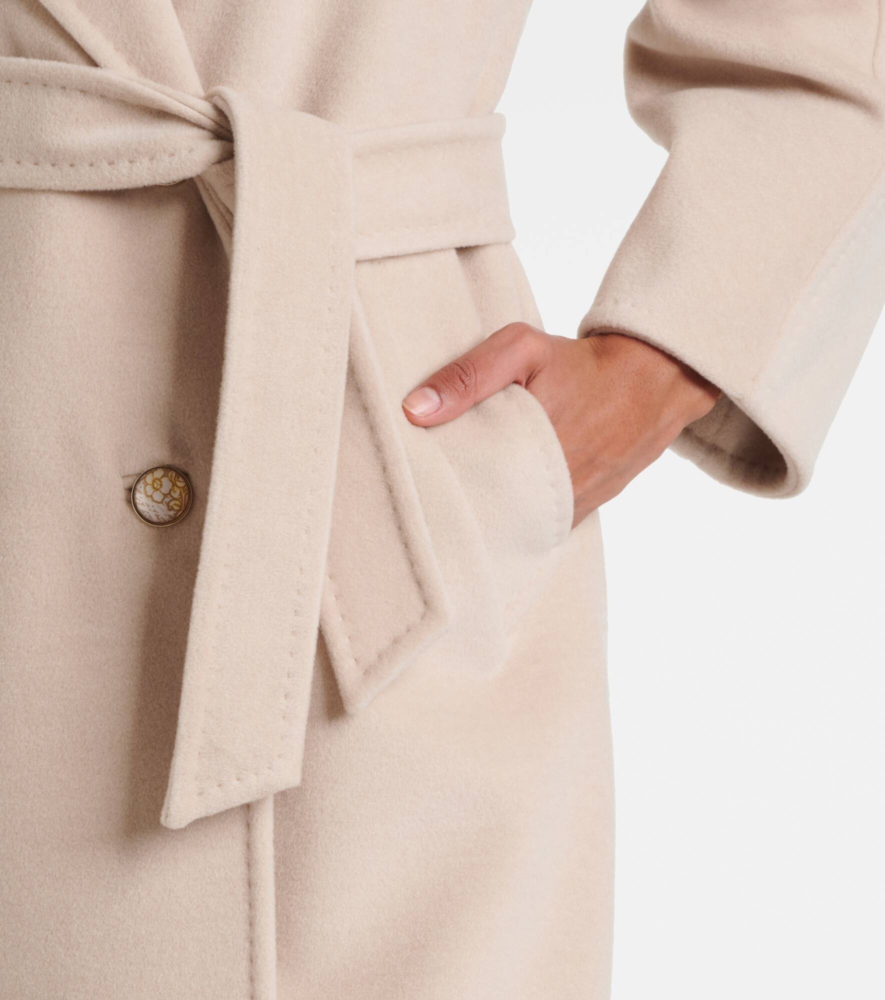 Ticino double-breasted wool and cashmere coat - 5