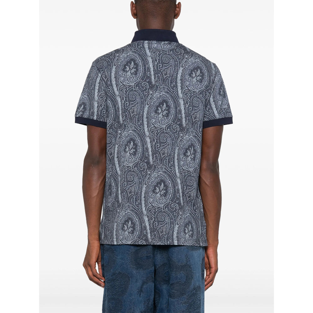 Etro Blue Polo Shirts Men - 3
