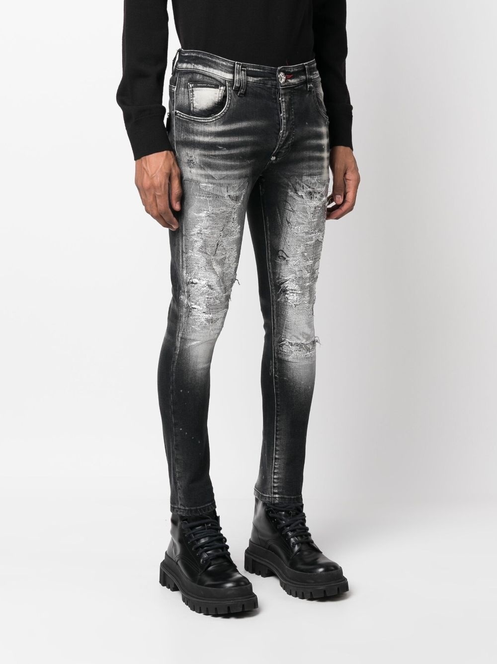 mid-rise skinny jeans - 3
