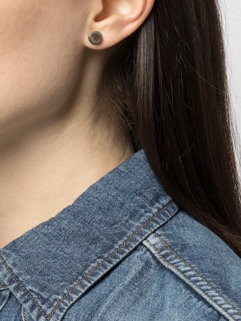 Parts of Four diamond-encrusted single earring outlook