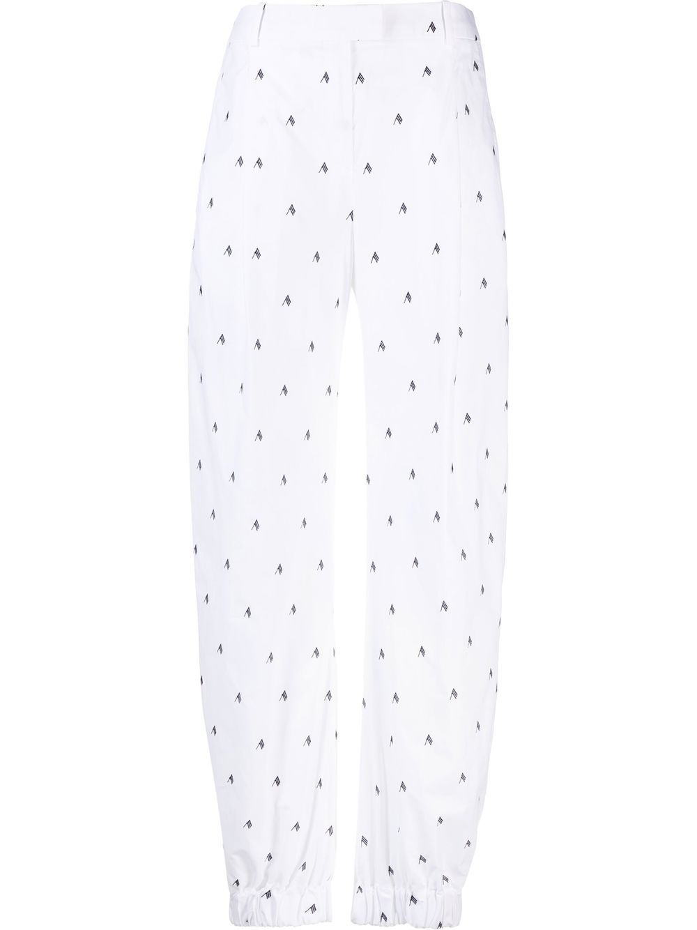 Rey logo-print wide-leg trousers - 1