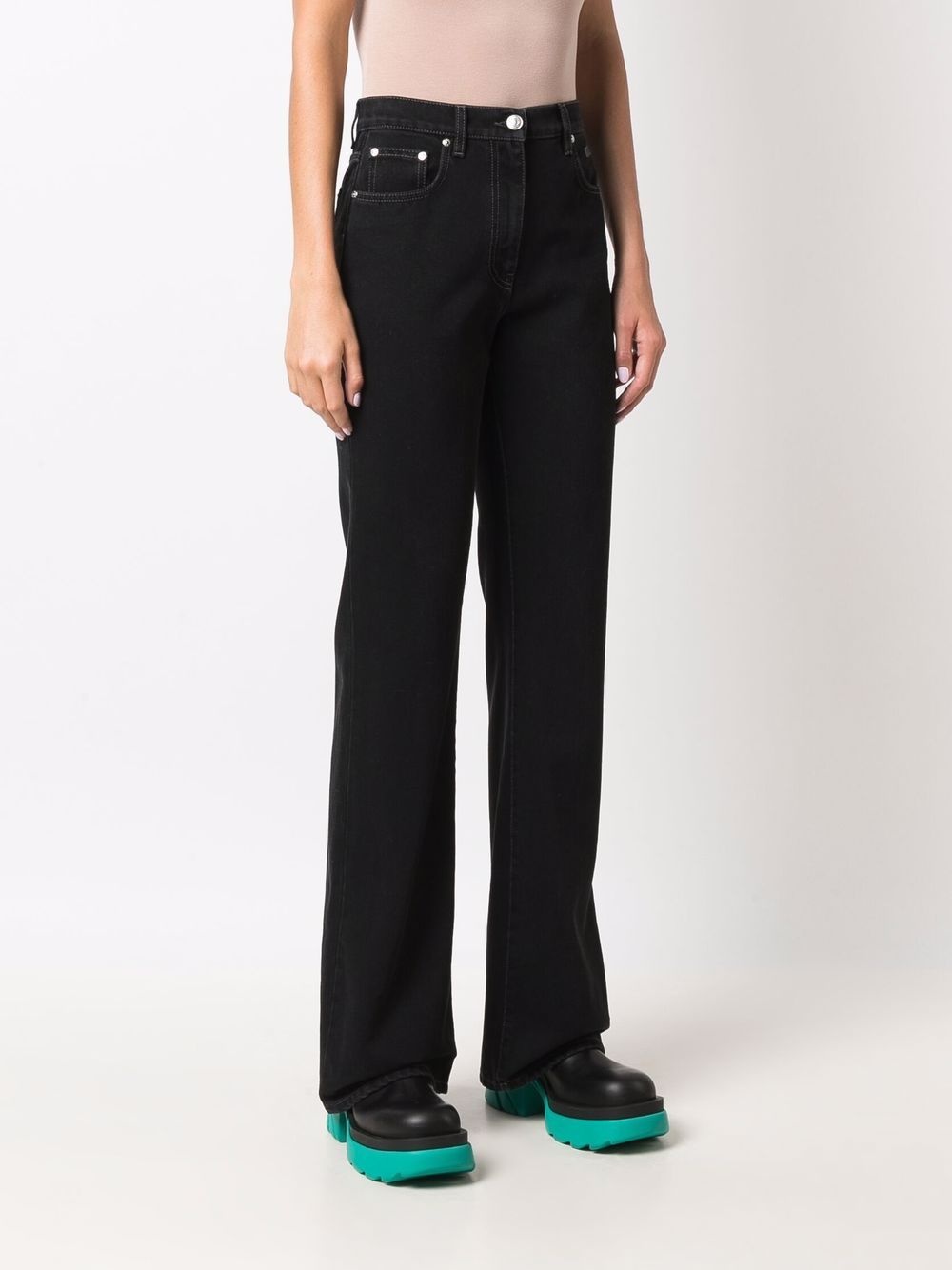 embroidered logo trousers - 3