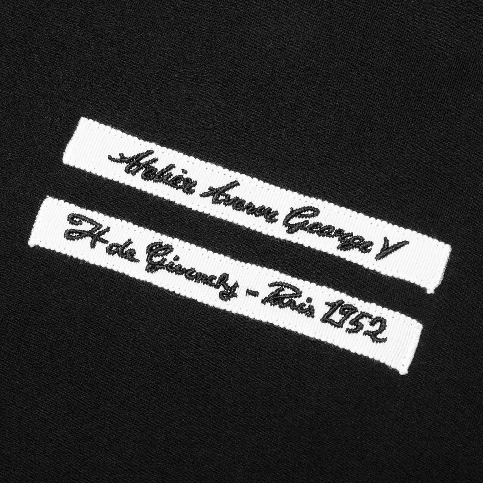 GROS GRAIN IN COTTON T-SHIRT - BLACK - 4