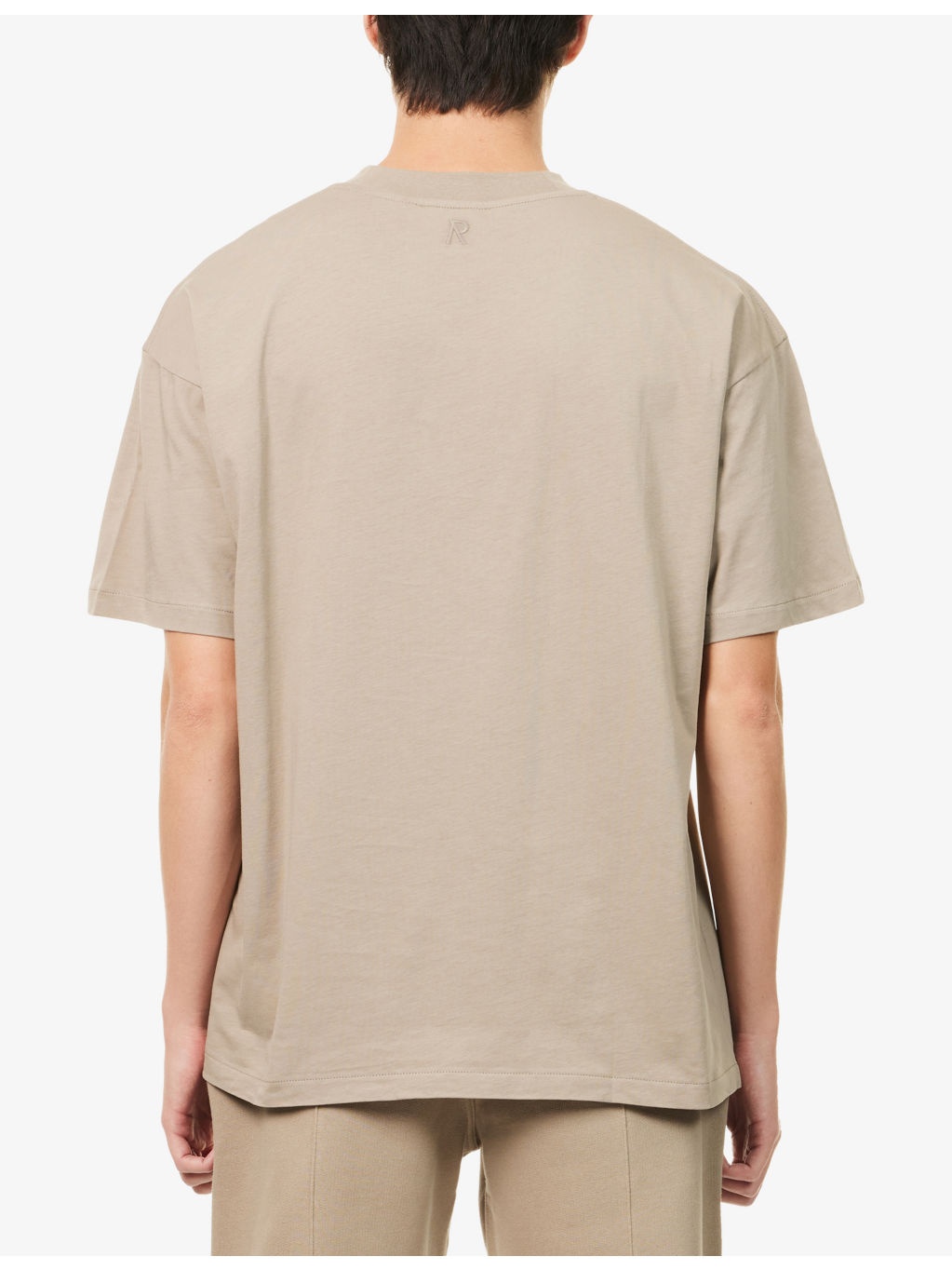Initial Oversized Cotton T-Shirt - 4