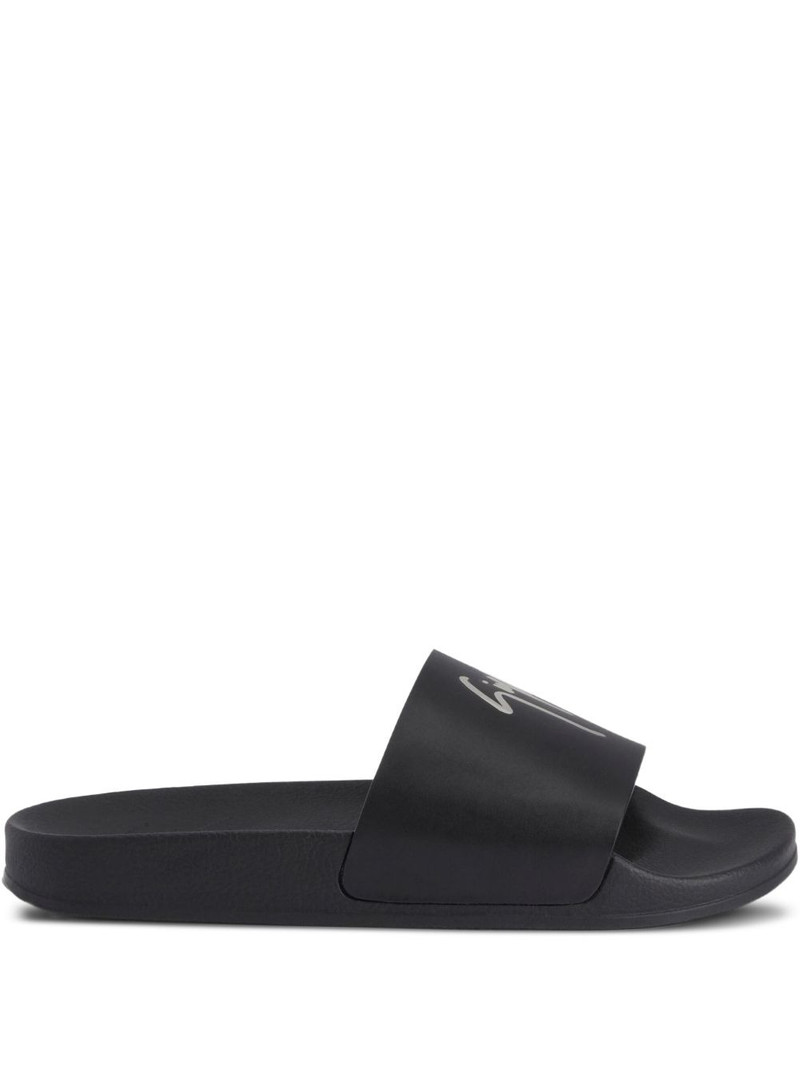 Brett logo-embellished slides 1