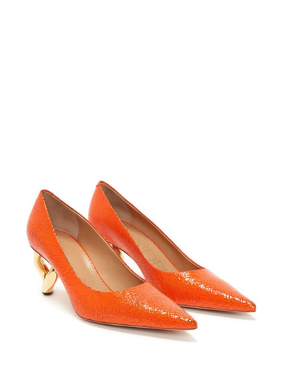 JW Anderson sculpted-heel leather pumps outlook