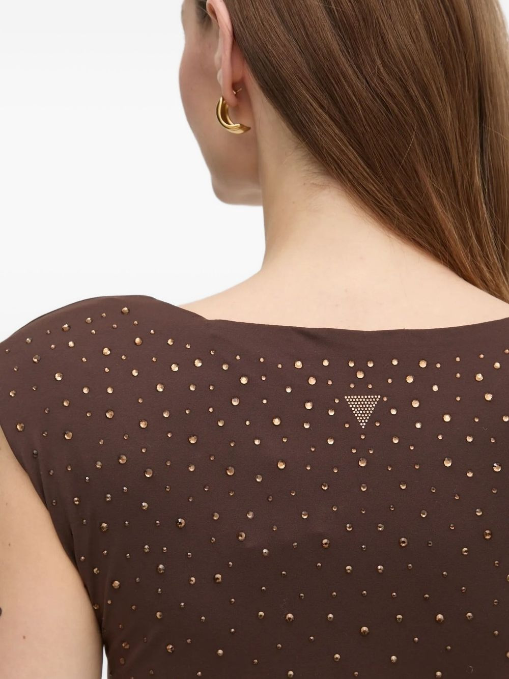 Rosy Hotfix embellished mini dress - 4