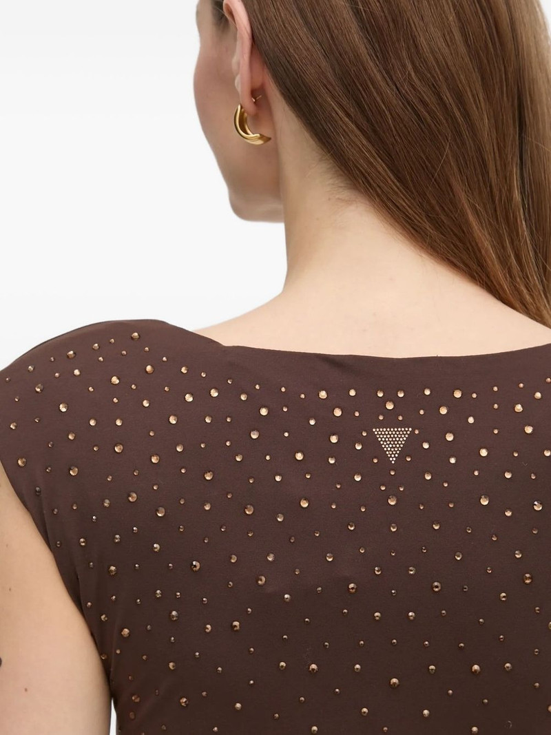 Rosy Hotfix embellished mini dress 4