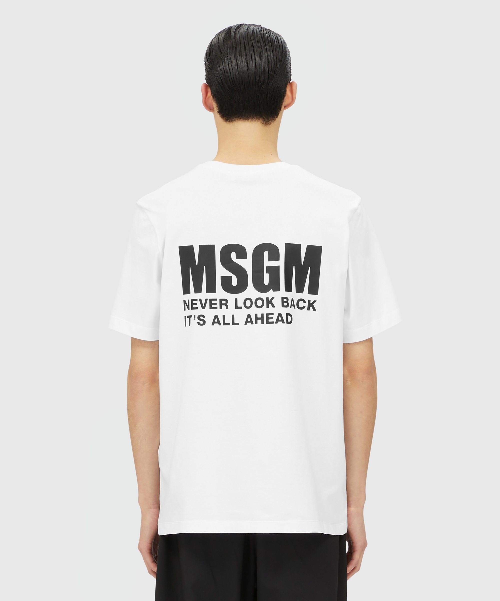 White jersey T-shirt with Impact logo - 3