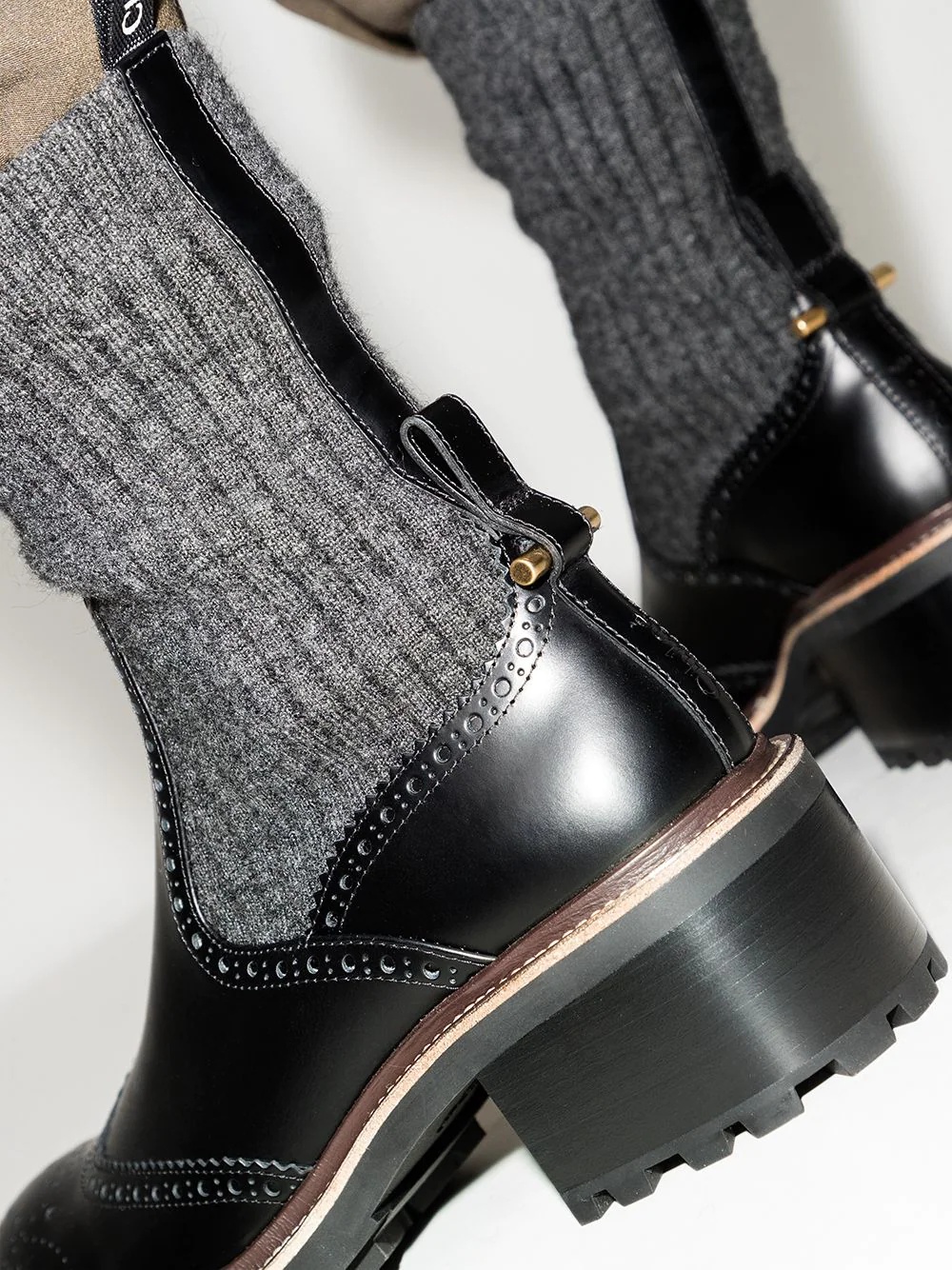 Franne sock-detail ankle boot - 5