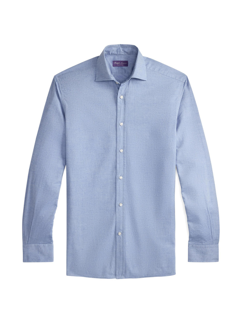 Men's Glen Check Flannel Shirt - Blue 1