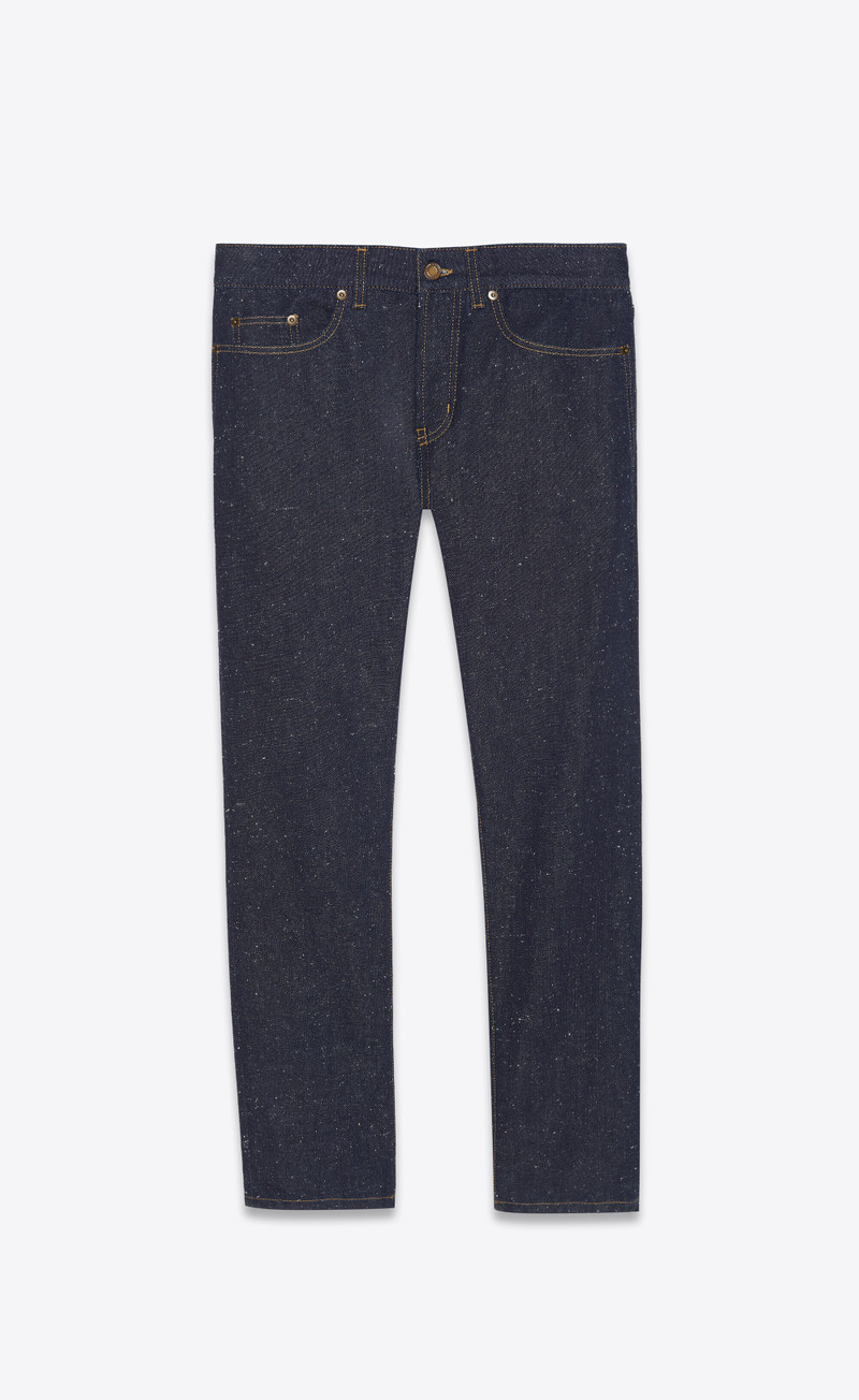 etienne pants in speckled dark stonewash denim 1