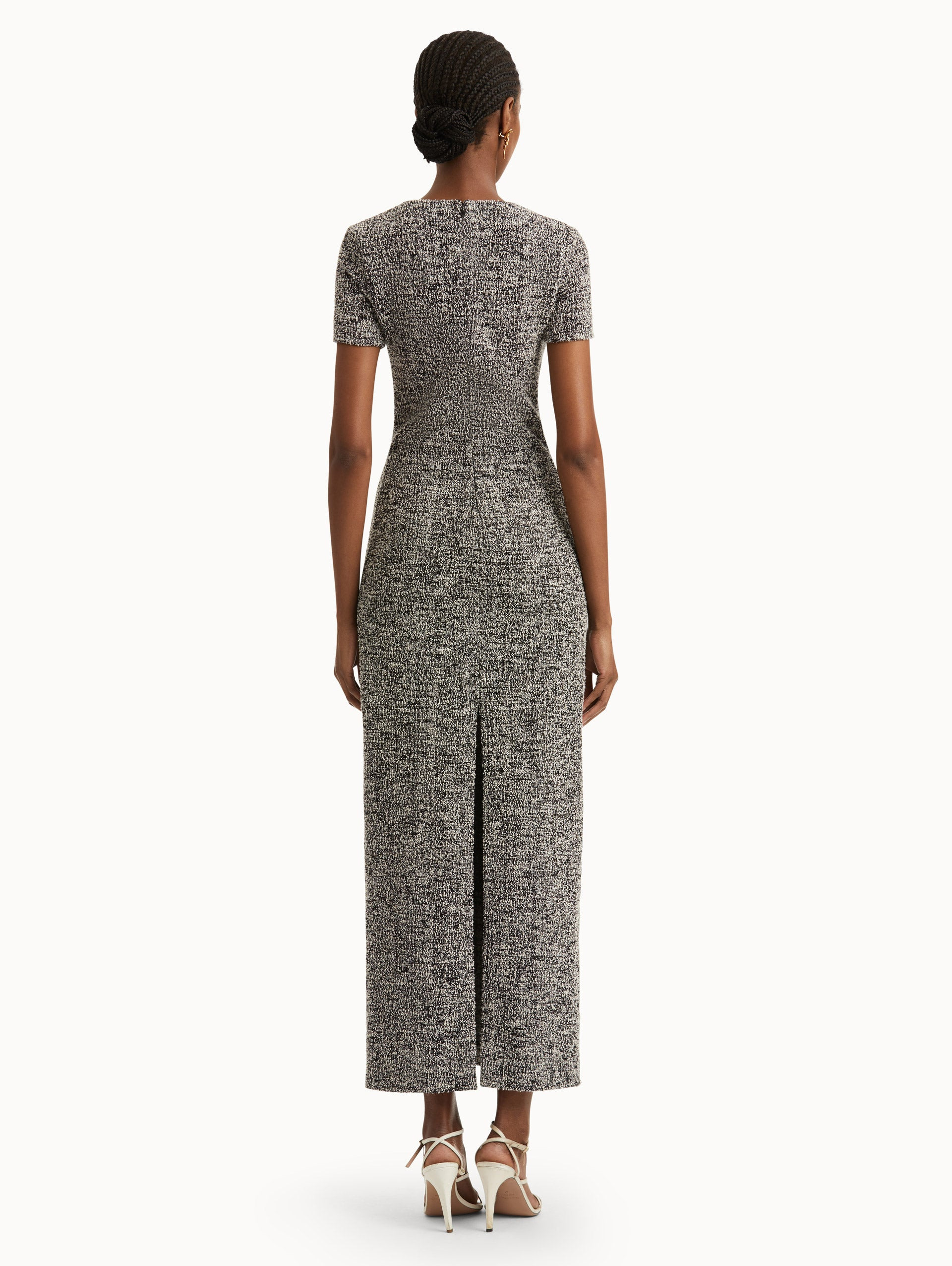 BOUCLÉ JERSEY TWEED DRESS - 3