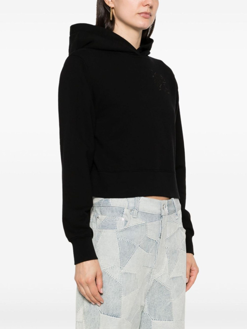 logo-embroidered cotton hoodie 3