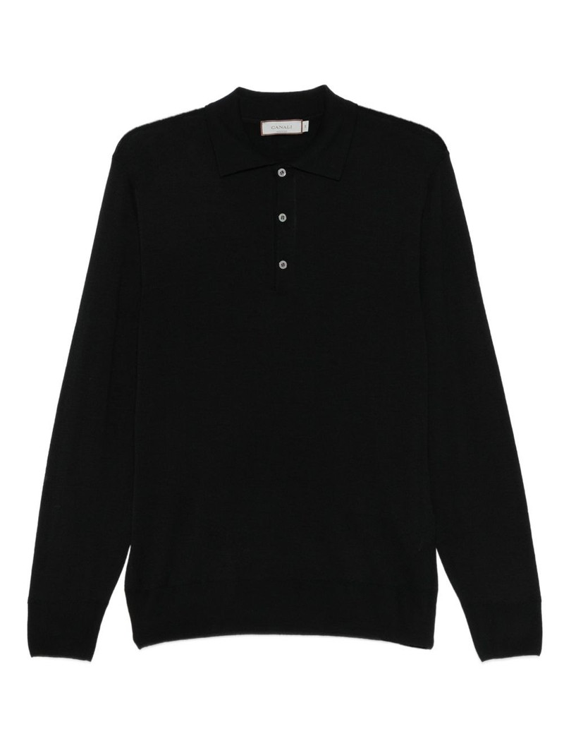 long-sleeve polo shirt 1