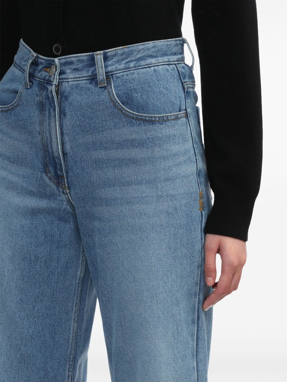 high-rise straight jeans - 5