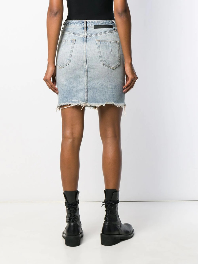 zip pockets denim skirt 4