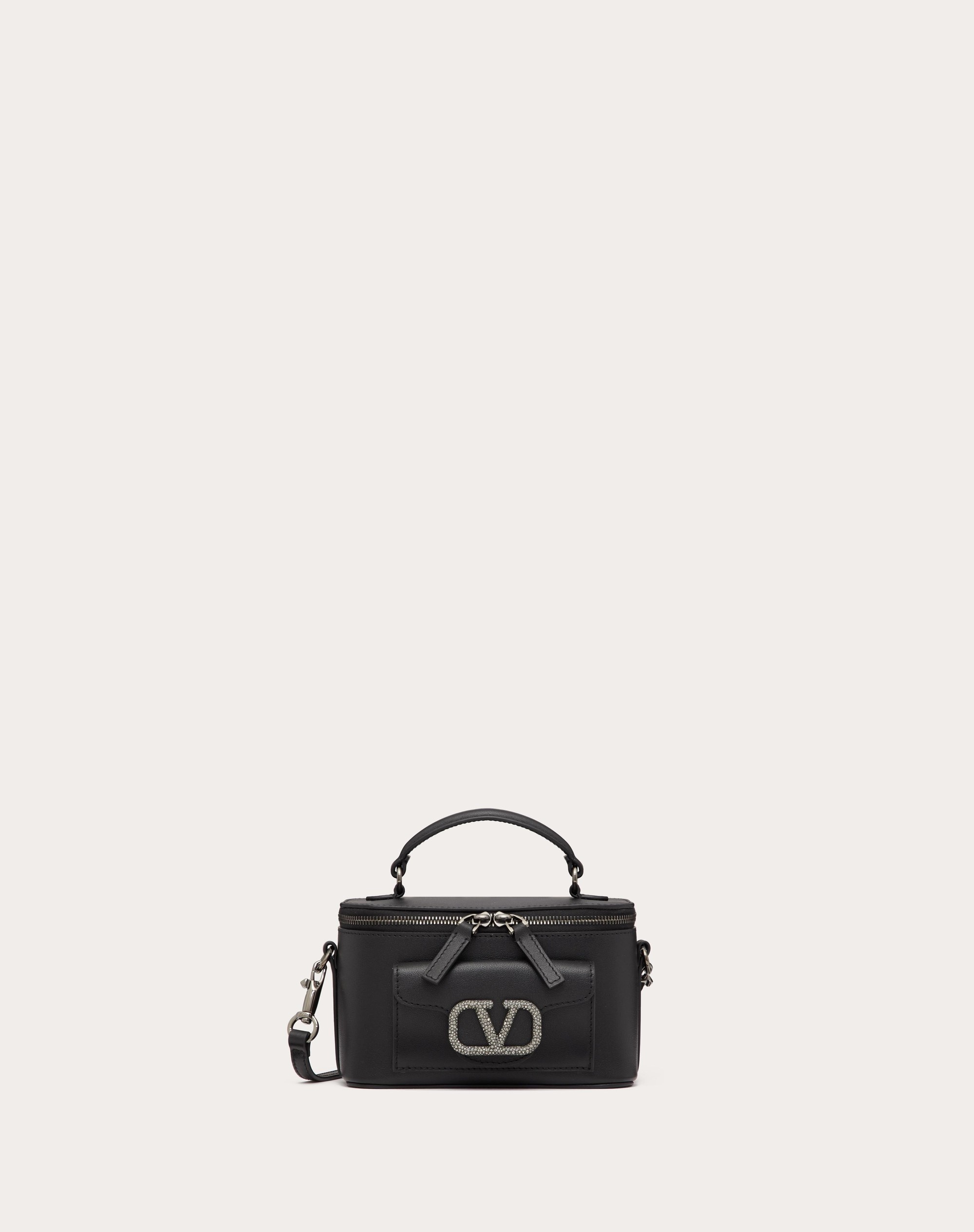 Valentino Garavani W2B0R95GCBREN 関税送料込 Valentino MINI VALENTINO GARAVANI LOCÒ CALFSKIN HANDBAG WITH