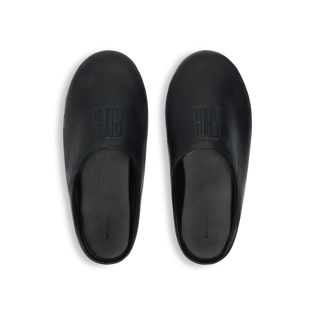 Men's Château Flat Mule in Black - 6