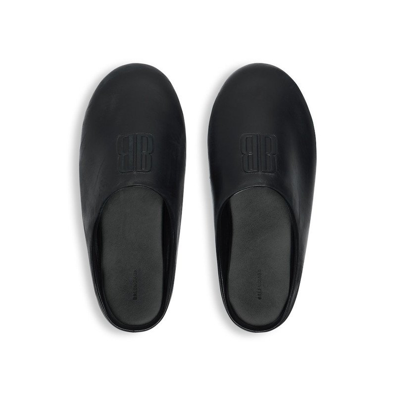 Men's Château Flat Mule in Black 6