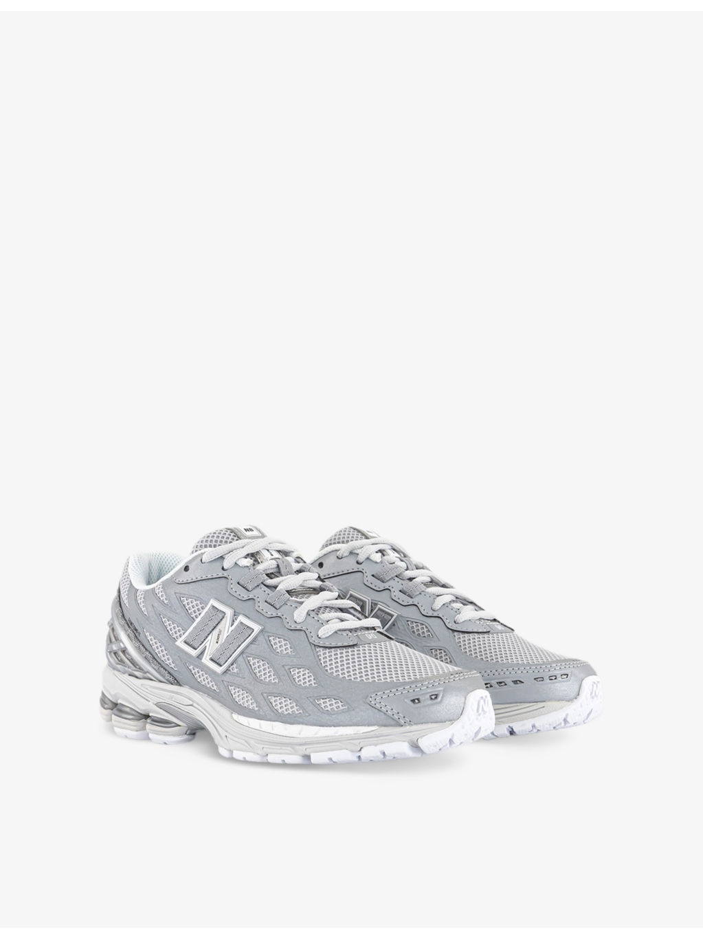 1906 Brand-Patch Leather and Mesh Low-Top Trainers - 3