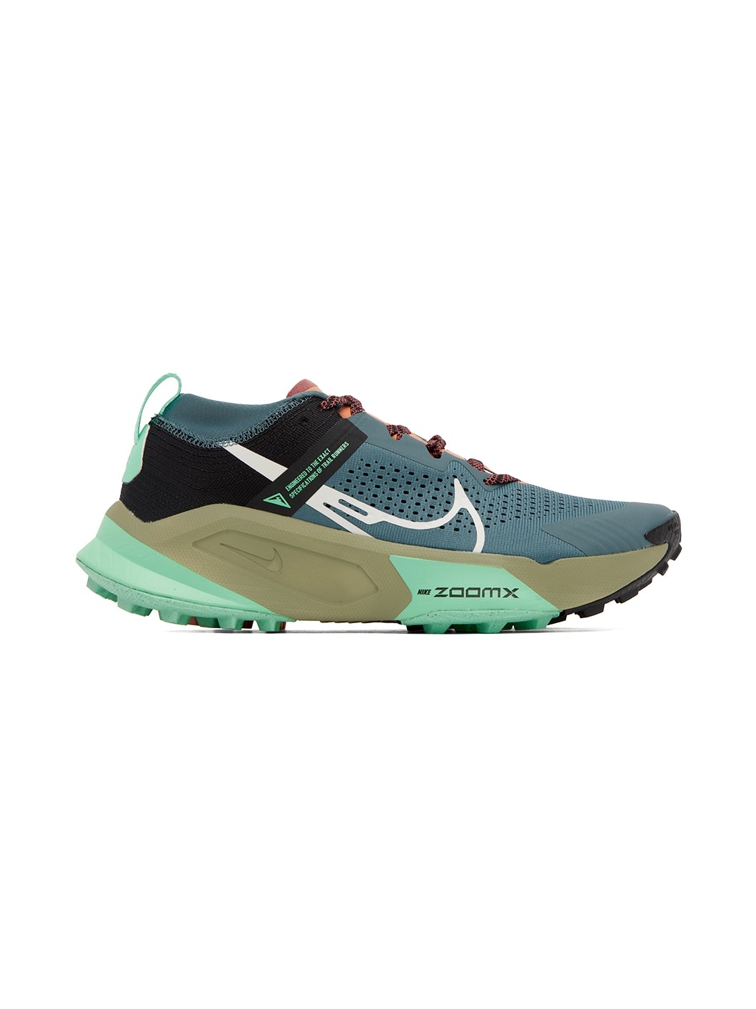Green ZoomX Zegama Trail Sneakers - 1