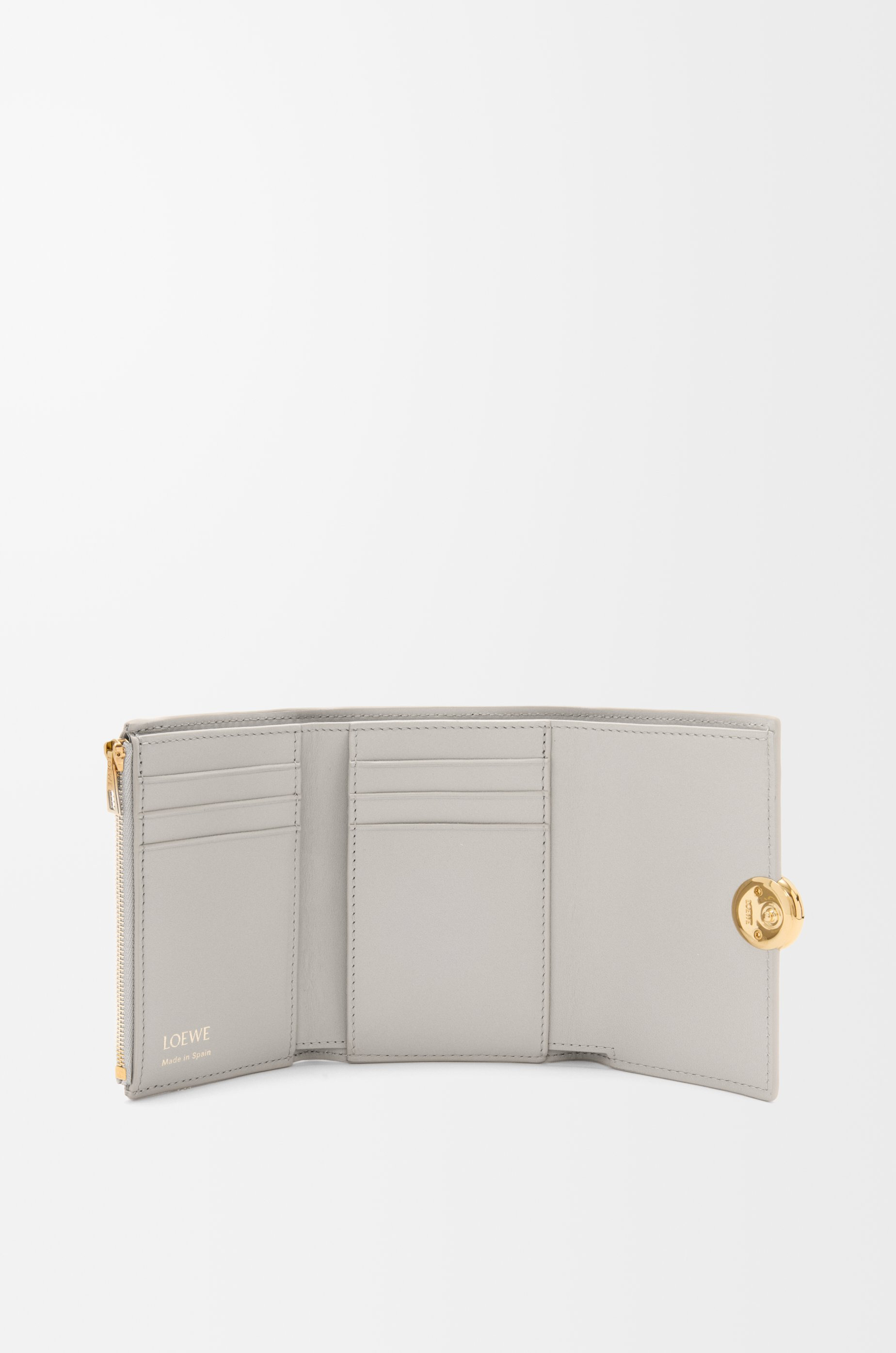 Pebble small vertical wallet in shiny nappa calfskin - 2