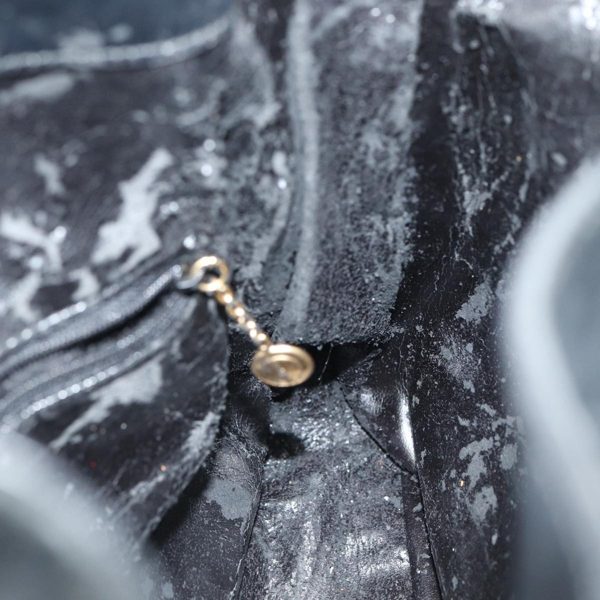 GUCCI Bamboo Hand Bag Suede Black Gold 001 1705 001 1705 - 15