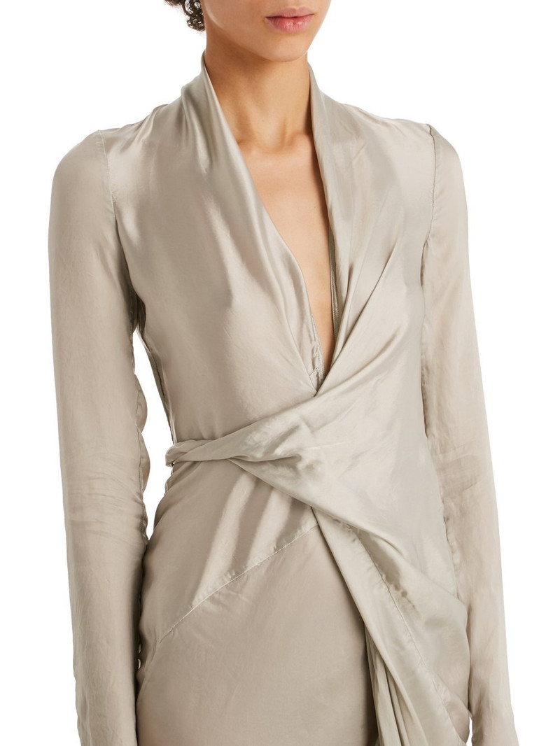draped wrap midi dress 4