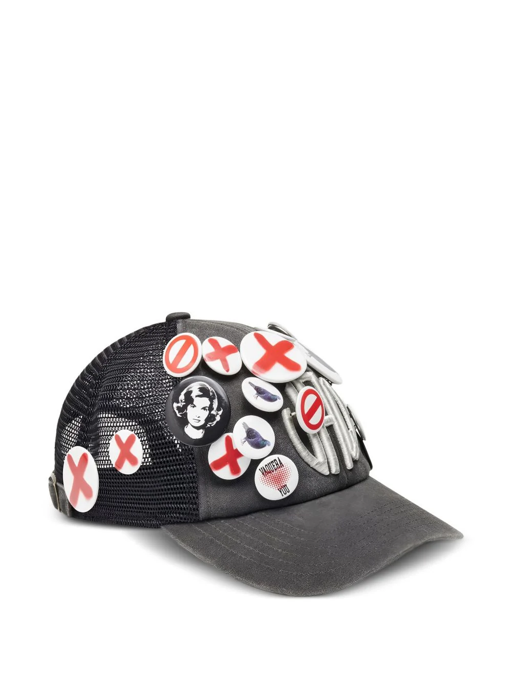 embroidered-patch cap - 1